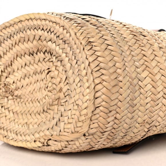 LOEWE  Raffia Basket Tote Bag Natural Tan - Picture 5 of 8